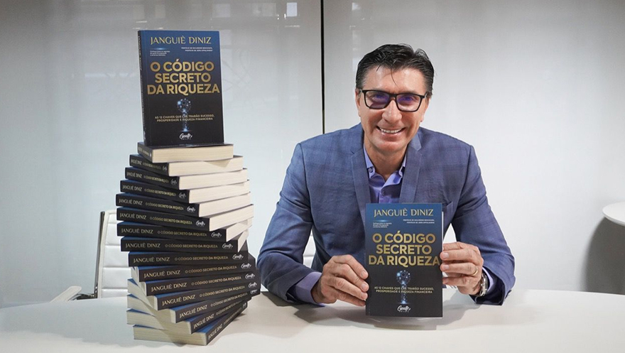 “O código secreto da riqueza” nas páginas de um livro