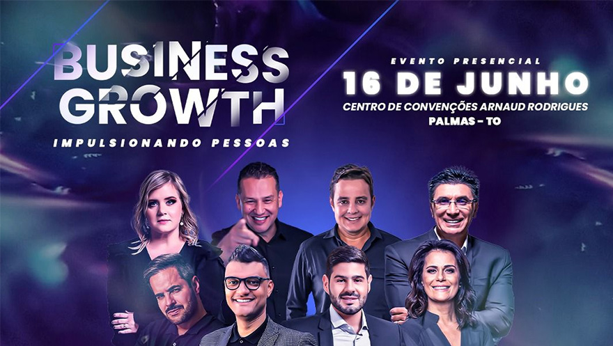 Treinamento Business Growth com Alex Monteiro, Kaká Diniz, Adriana Araújo e Tiago Brunet acontece nesta quinta-feira,16